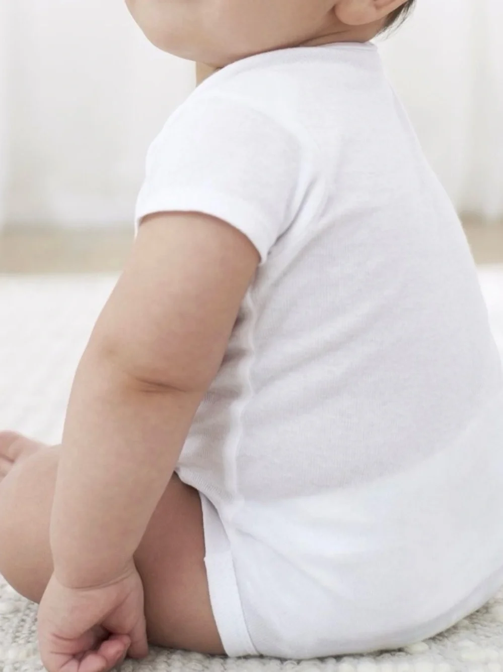 2 Pack of Gerber White Short Sleeve Onesies® Bodysuits